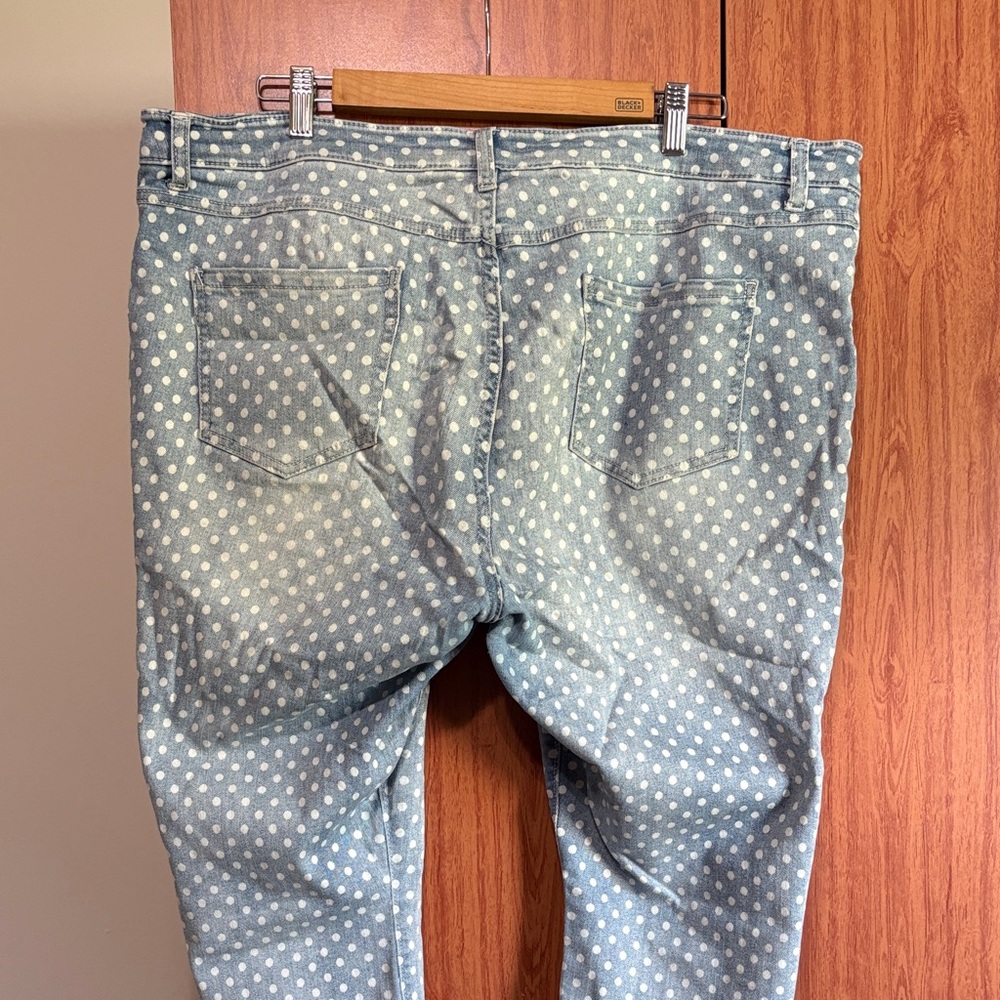 SEE BUNDLE for: LC Laure Conrad Worn Rugged Look Polka Dot Pants - Picture 6 of 6